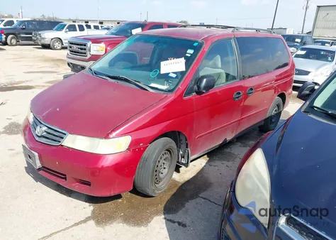 2002 Honda Odyssey Lx z USA, uszkodzony, nr VIN 5FNRL185X2B028154